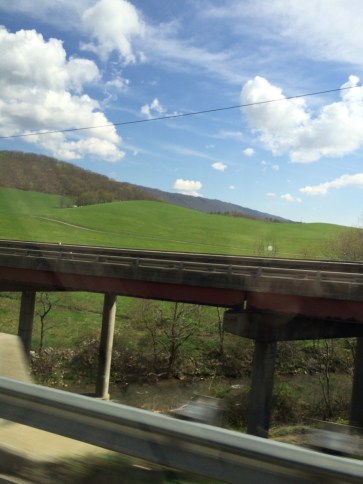I love the hills & mountains of VA and TN.