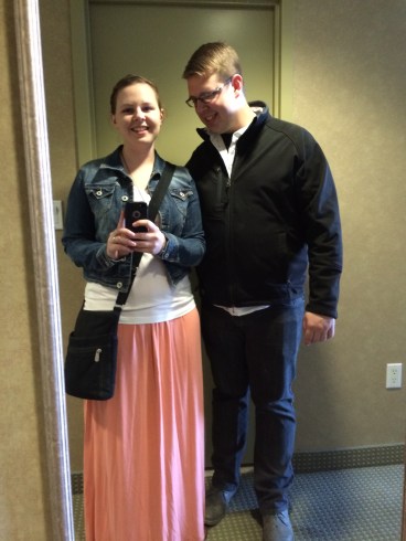 "You have to look at the phone or it'll look like you're looking up." So the smarty looked at the phone...